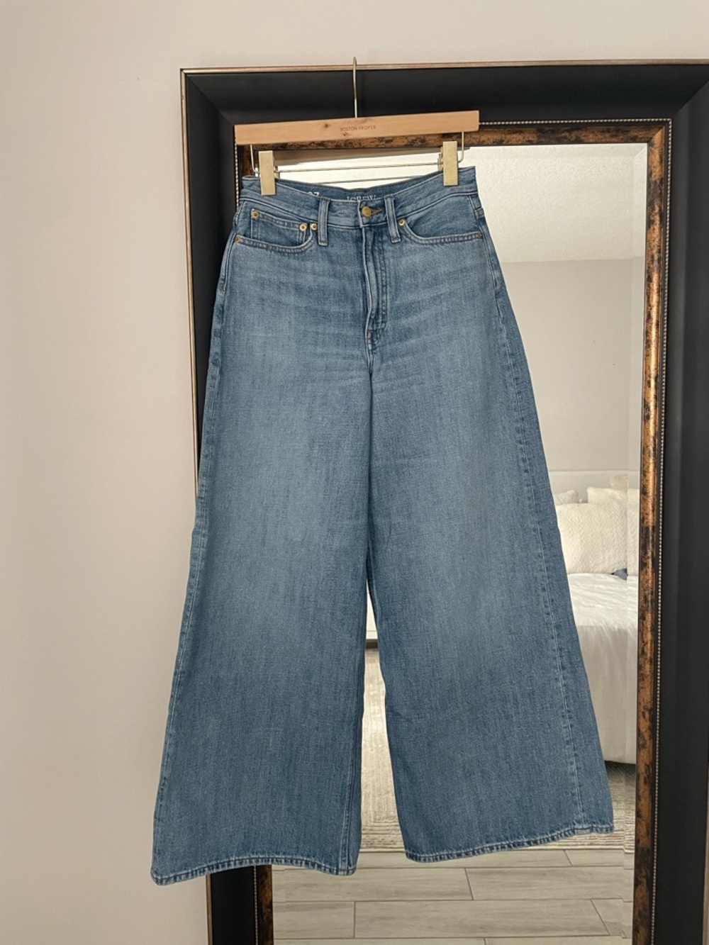 J. Crew Light Wash High-Rise Superwide Leg Jeans - Picture 2 of 6